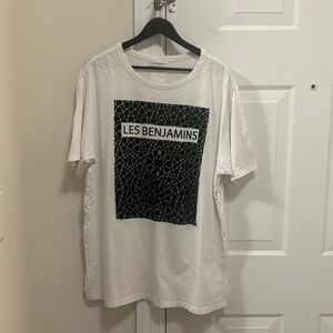 Les Benjamins White Luxury T-shirt (Men L)